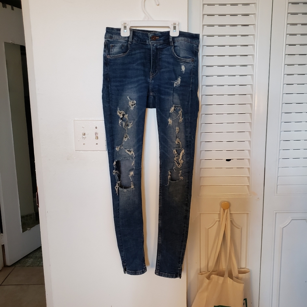 ZARA Ripped Skinny Jeans